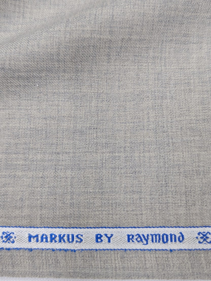 Raymond Wool Blend Unstitched Suiting Fabric (Light Grey)