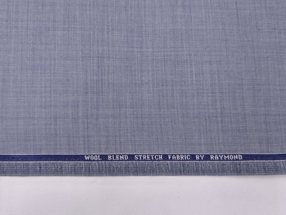 Raymond Wool Blend Self Design Unstitched Suiting Fabric (Blue Tone)
