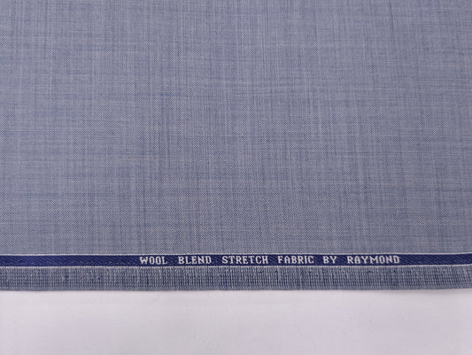 Raymond Wool Blend Self Design Unstitched Suiting Fabric (Blue Tone)