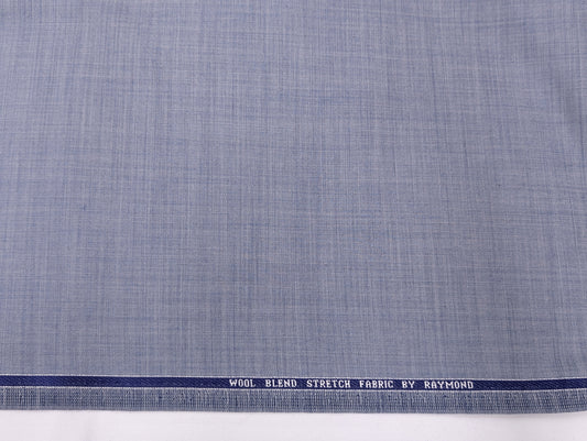 Raymond Wool Blend Self Design Unstitched Suiting Fabric (Blue Tone)