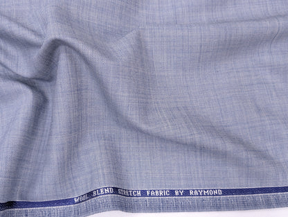 Raymond Wool Blend Self Design Unstitched Suiting Fabric (Blue Tone)