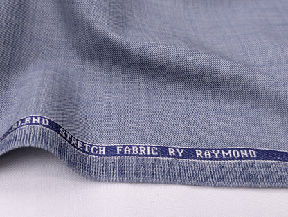 Raymond Wool Blend Self Design Unstitched Suiting Fabric (Blue Tone)