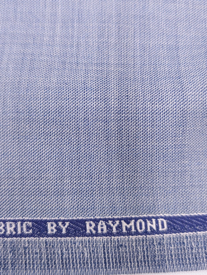 Raymond Wool Blend Self Design Unstitched Suiting Fabric (Blue Tone)