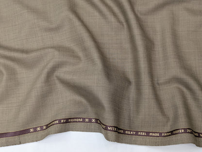 Raymond Wool Blend Unstitched Suiting Fabric (Brown)