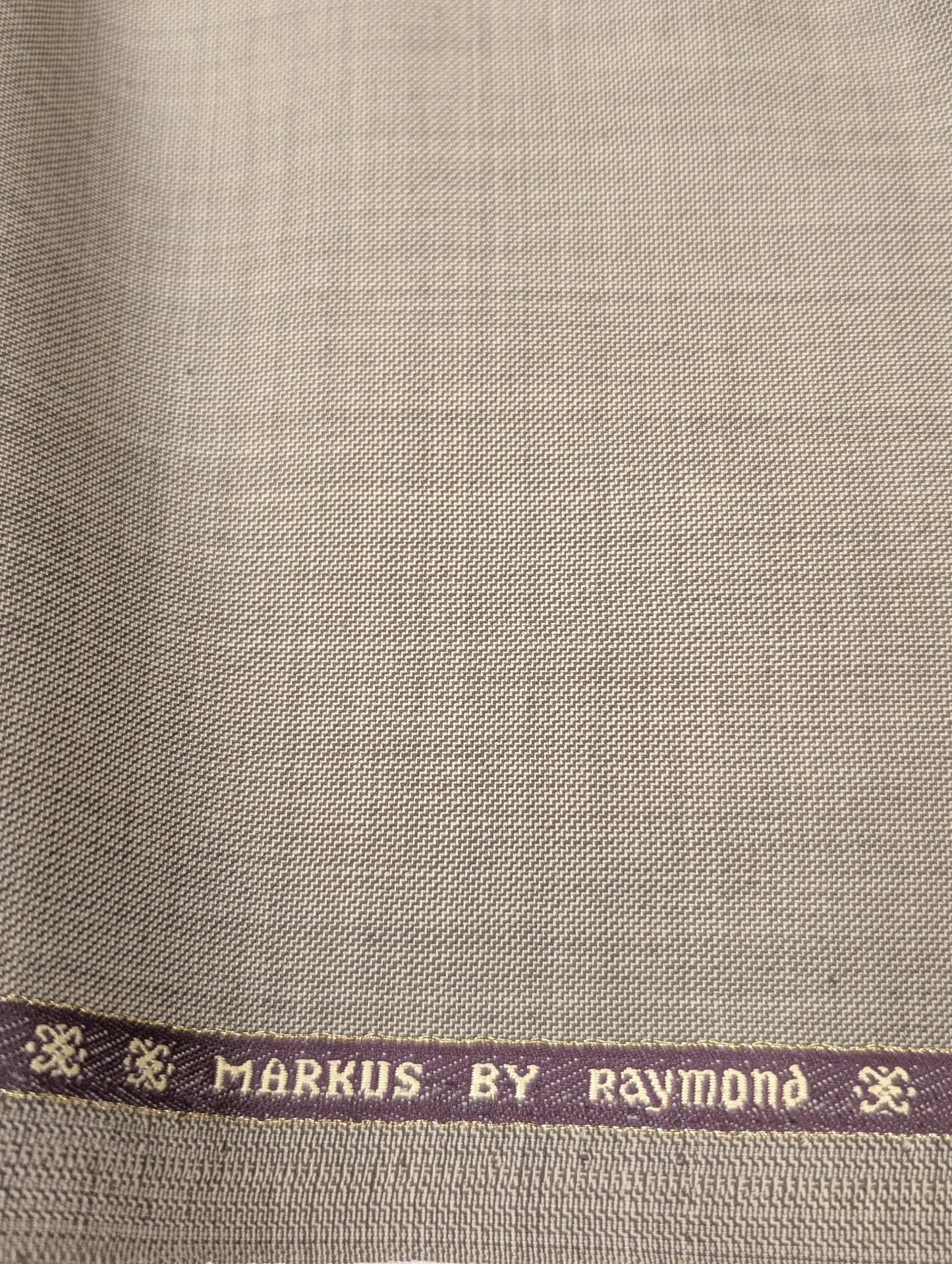Raymond Wool Blend Unstitched Suiting Fabric (Brown)
