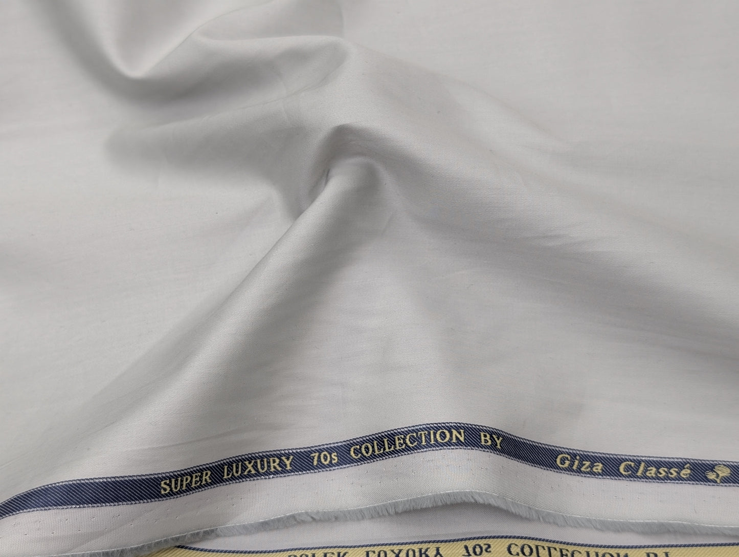 Giza Classé 100% Giza Cotton Shirting Fabric (Light Gray)
