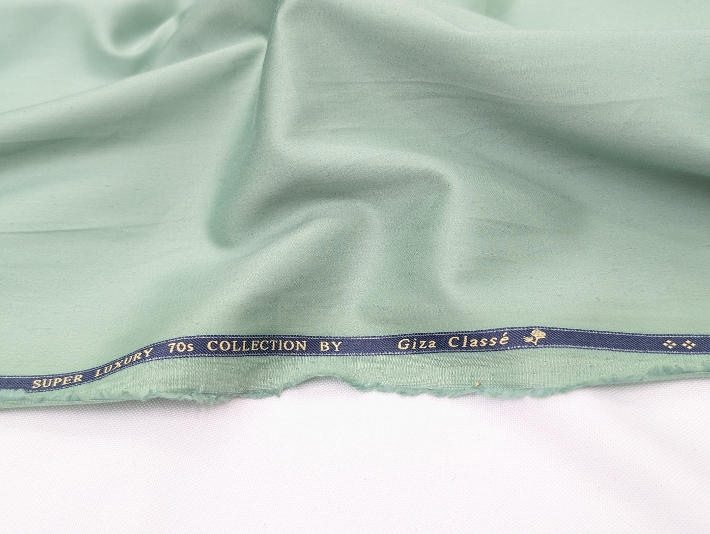 Giza Classé 100% Giza Cotton Shirting Fabric (Pastel Green)