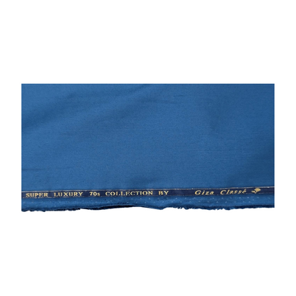 Giza Classé 100% Giza Cotton Shirting Fabric (Blue)
