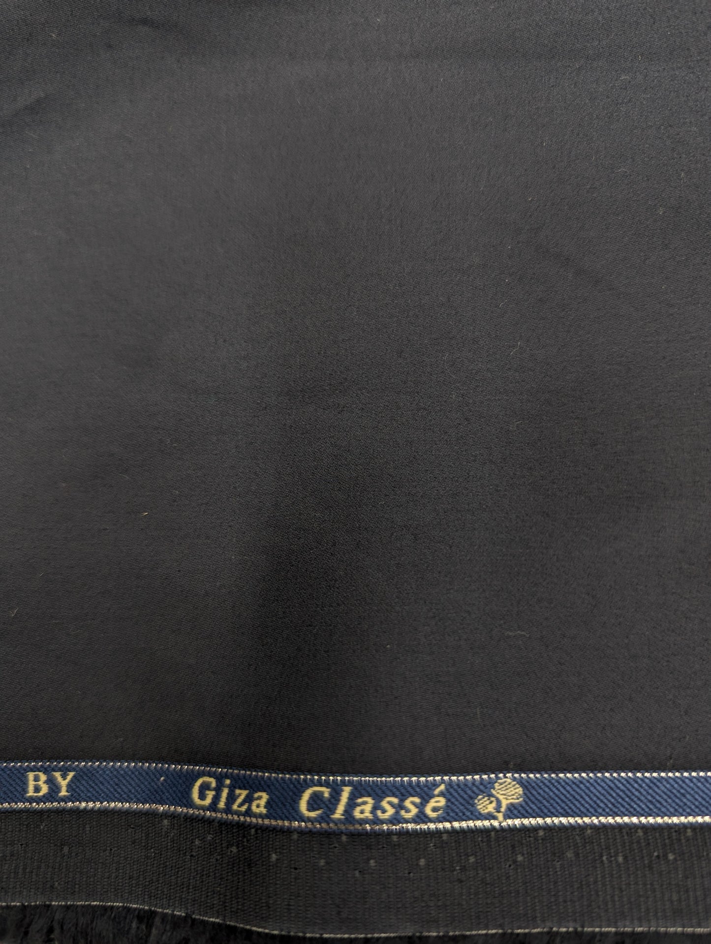 Giza Classé 100% Giza Cotton Shirting Fabric (Navy Blue)