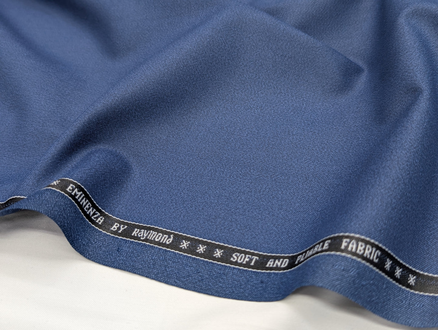 Raymond Polyester Viscose Unstitched Suiting Fabric (Royal Blue)