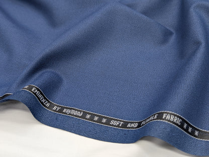 Raymond Polyester Viscose Unstitched Suiting Fabric (Royal Blue)
