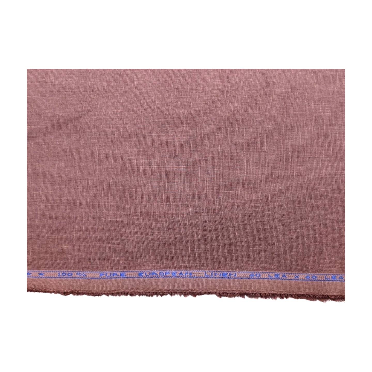 100% European Linen Shirt Fabric (Maroon) - 60 LEA