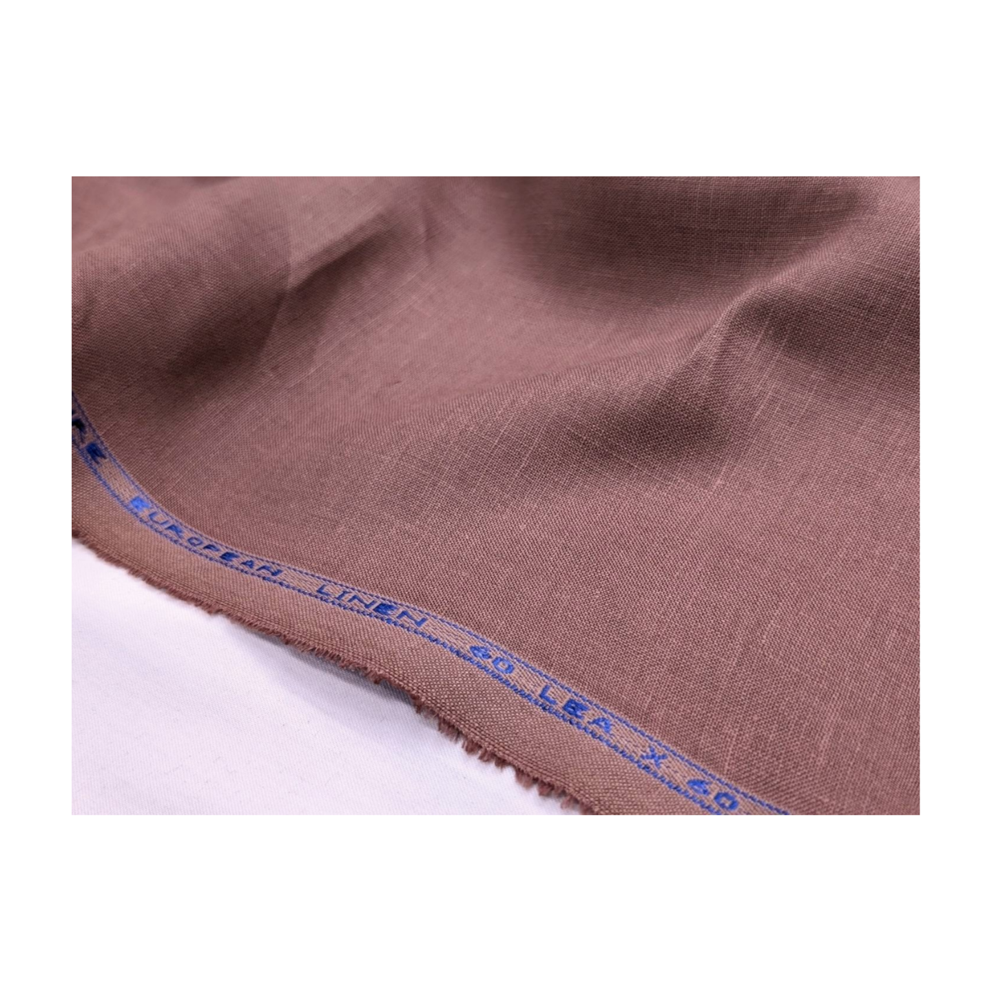 100% European Linen Shirt Fabric (Maroon) - 60 LEA