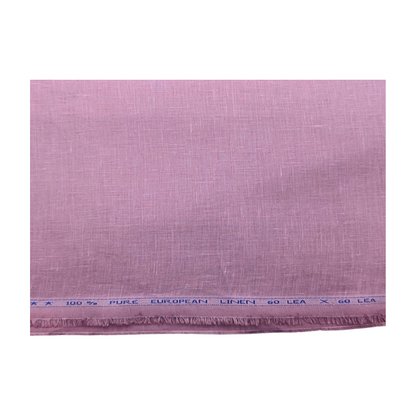 100% European Linen Shirt Fabric (Lavender) - 60 LEA