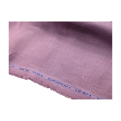 100% European Linen Shirt Fabric (Lavender) - 60 LEA