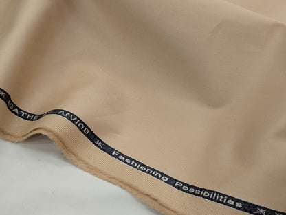 Arvind 100% Cotton Stretched Suiting Fabric (Beige Cream)