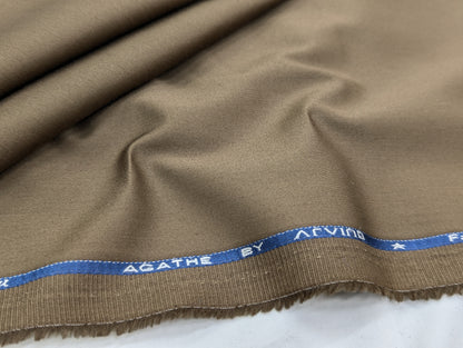 Arvind 100% Cotton Stretched Suiting Fabric (Brown)