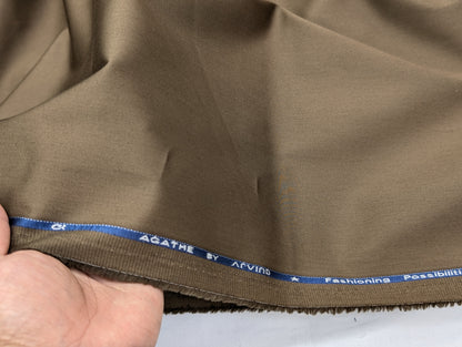 Arvind 100% Cotton Stretched Suiting Fabric (Brown)