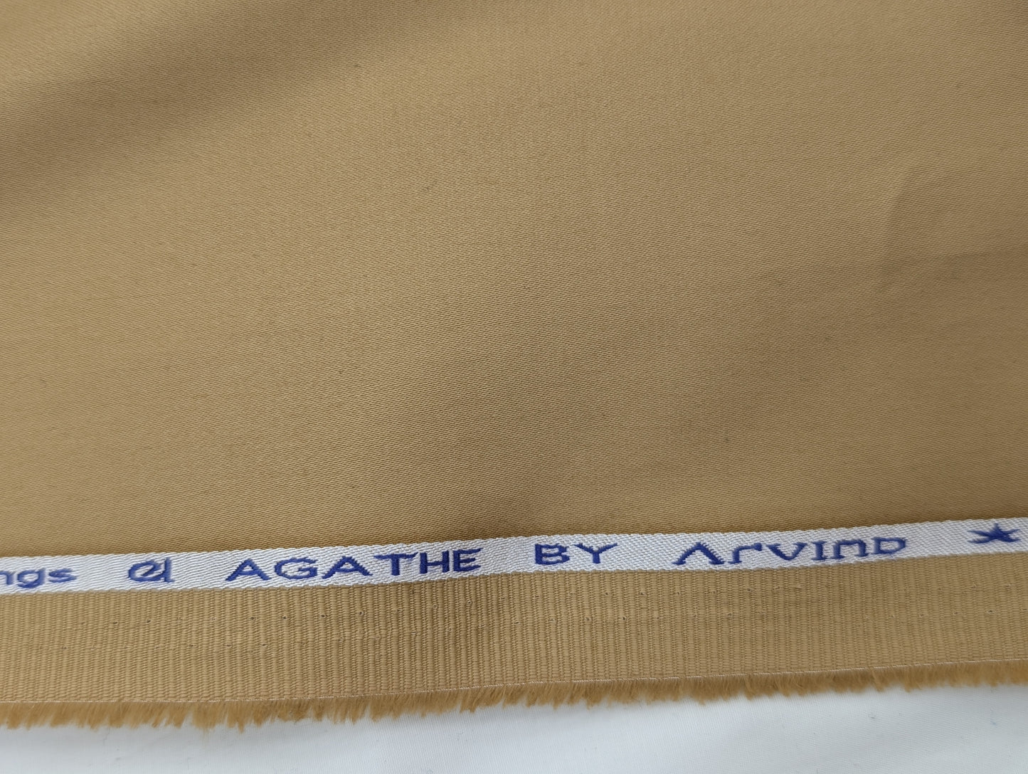 Arvind 100% Cotton Stretched Suiting Fabric (Camel Brown)