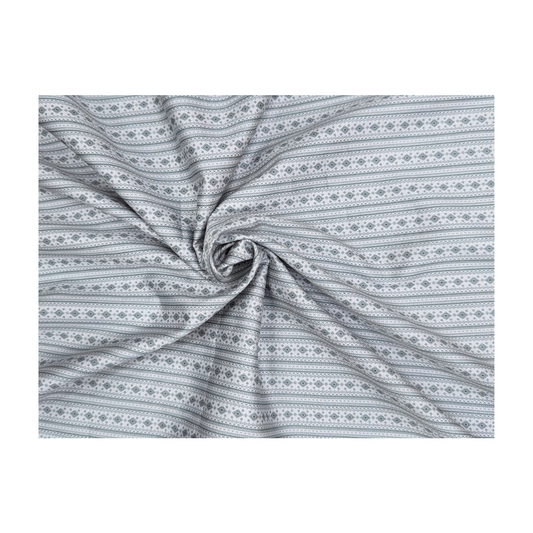 Solino 100% Premium Cotton Printed Shirting Fabric (Light Blue)