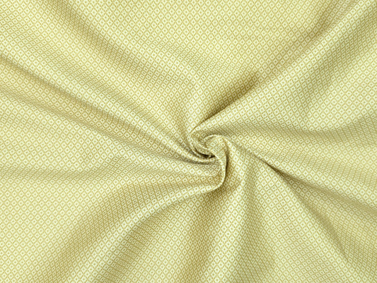 Siyaram's 100% Premium Cotton Printed Shirting Fabric (Yellow)
