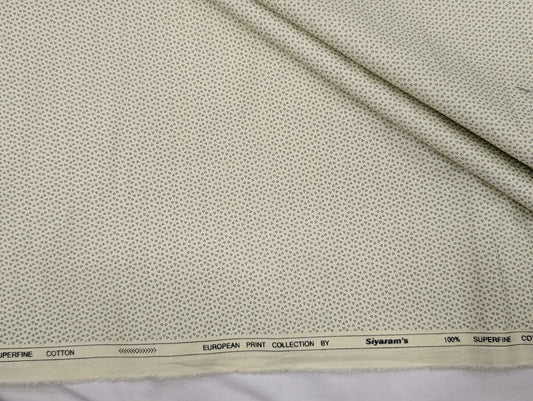 Siyaram's 100% Premium Cotton Printed Shirting Fabric (Yellow)