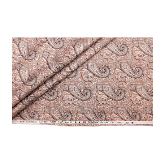 Bombay Rayon 100% Premium Cotton Printed Shirting Fabric