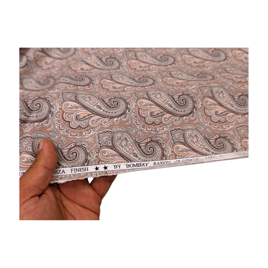 Bombay Rayon 100% Premium Cotton Printed Shirting Fabric