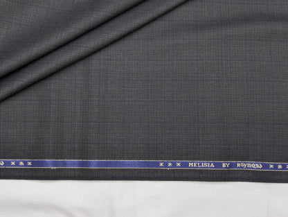 Raymond Polyester Viscose Self Design Unstitched Suiting Fabric (Steel Grey)
