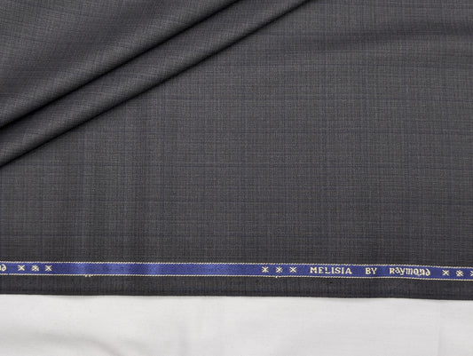 Raymond Polyester Viscose Self Design Unstitched Suiting Fabric (Steel Grey)