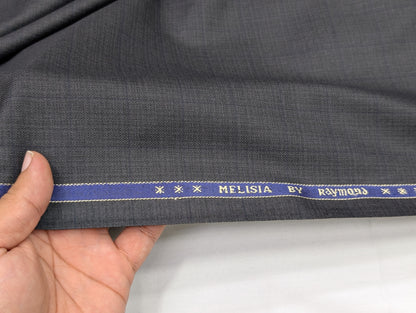 Raymond Polyester Viscose Self Design Unstitched Suiting Fabric (Steel Grey)