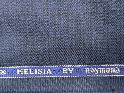 Raymond Polyester Viscose Self Design Unstitched Suiting Fabric (Rich Blue)