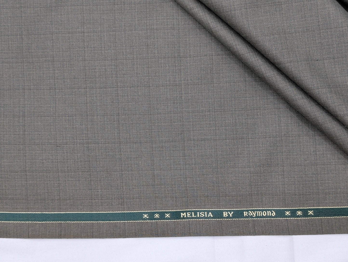 Raymond Polyester Viscose Self Design Unstitched Suiting Fabric (Gray)