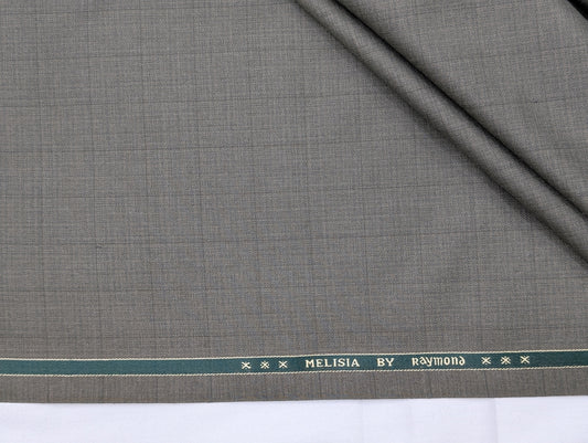 Raymond Polyester Viscose Self Design Unstitched Suiting Fabric (Gray)