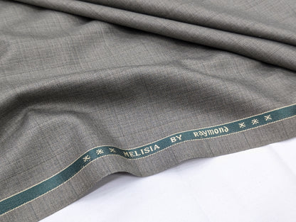 Raymond Polyester Viscose Self Design Unstitched Suiting Fabric (Gray)