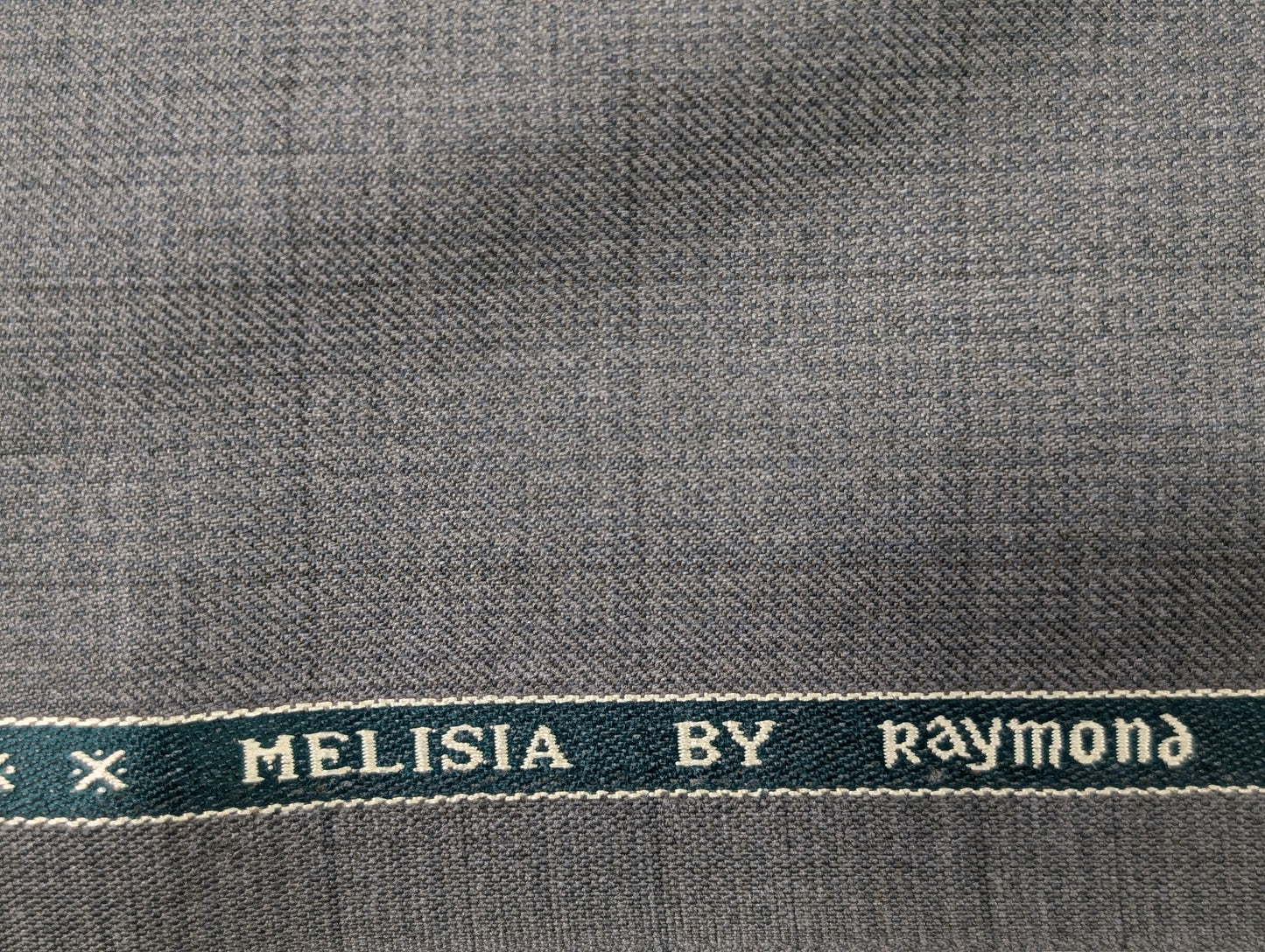 Raymond Polyester Viscose Self Design Unstitched Suiting Fabric (Gray)