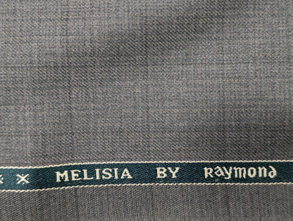 Raymond Polyester Viscose Self Design Unstitched Suiting Fabric (Gray)