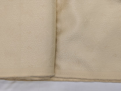 Augustus Designer Suiting Fabric for Blazer & Nehru Jacket (Beige Yellow)