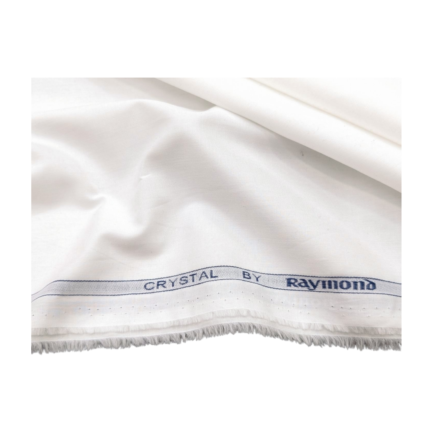 Raymond Crystal 100% Premium Cotton Shirting Fabric (White)