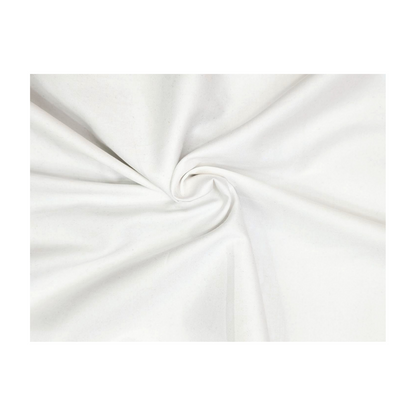Arvind 100% Superfine Premium Cotton Lycra Shirting Fabric (White)