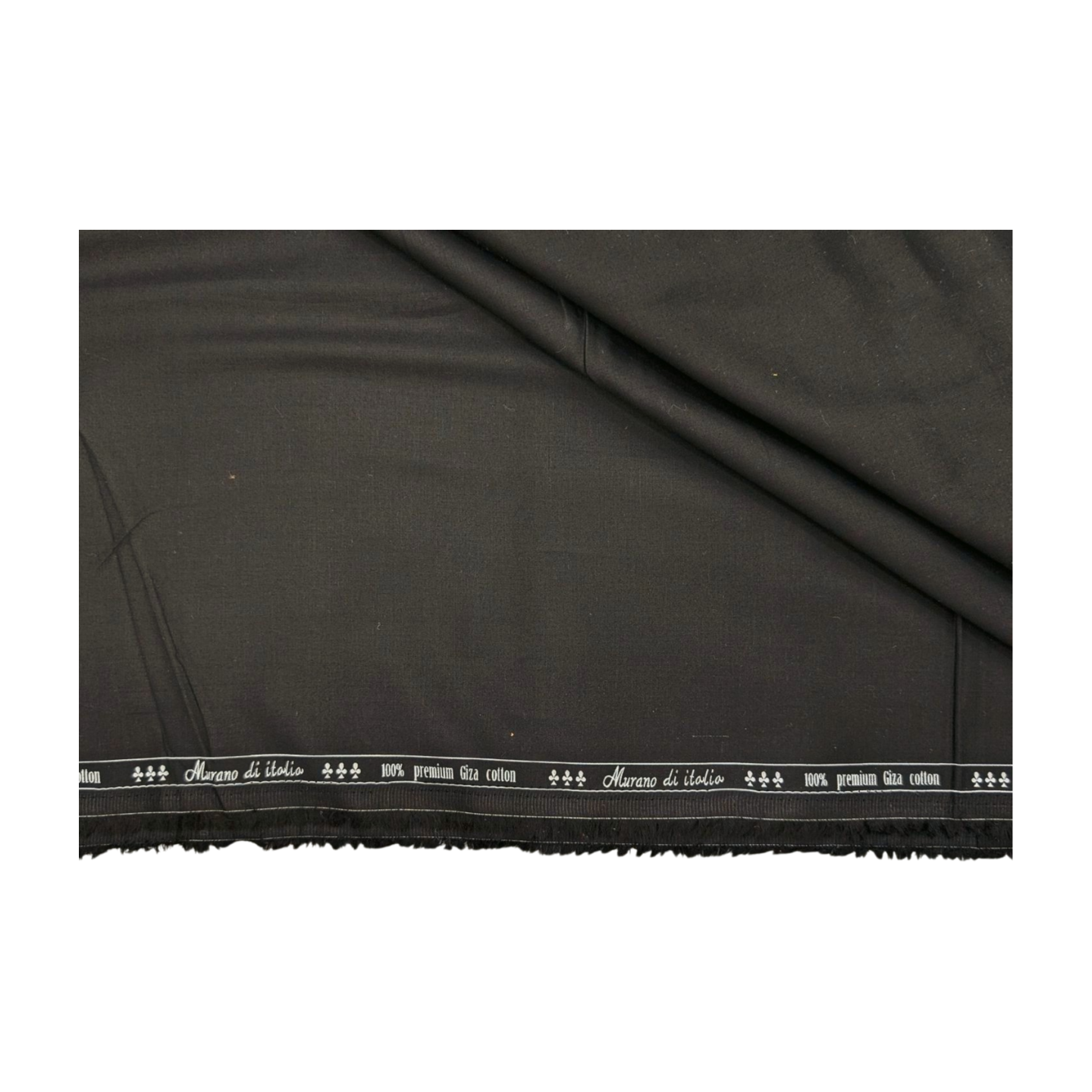 Murano di italia 100% Premium Giza Cotton Shirting Fabric (Black)