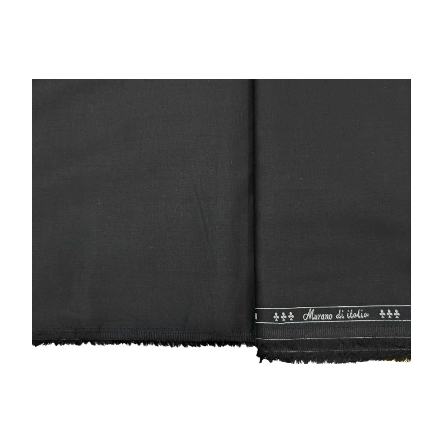 Murano di italia 100% Premium Giza Cotton Shirting Fabric (Black)