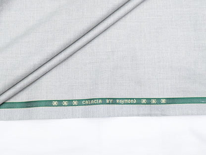 Raymond Polyester Viscose Unstitched Suiting Fabric (Light Grey)