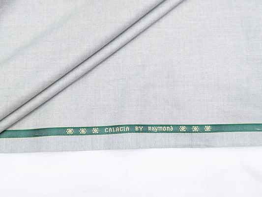 Raymond Polyester Viscose Unstitched Suiting Fabric (Light Grey)