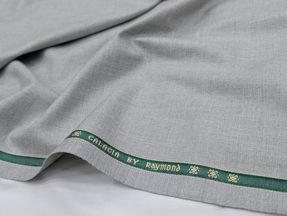 Raymond Polyester Viscose Unstitched Suiting Fabric (Light Grey)