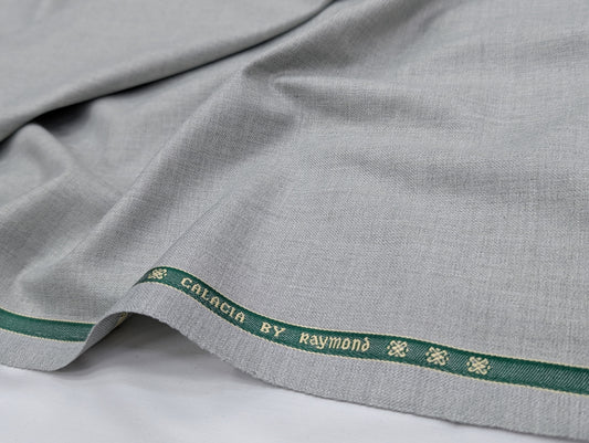 Raymond Polyester Viscose Unstitched Suiting Fabric (Light Grey)