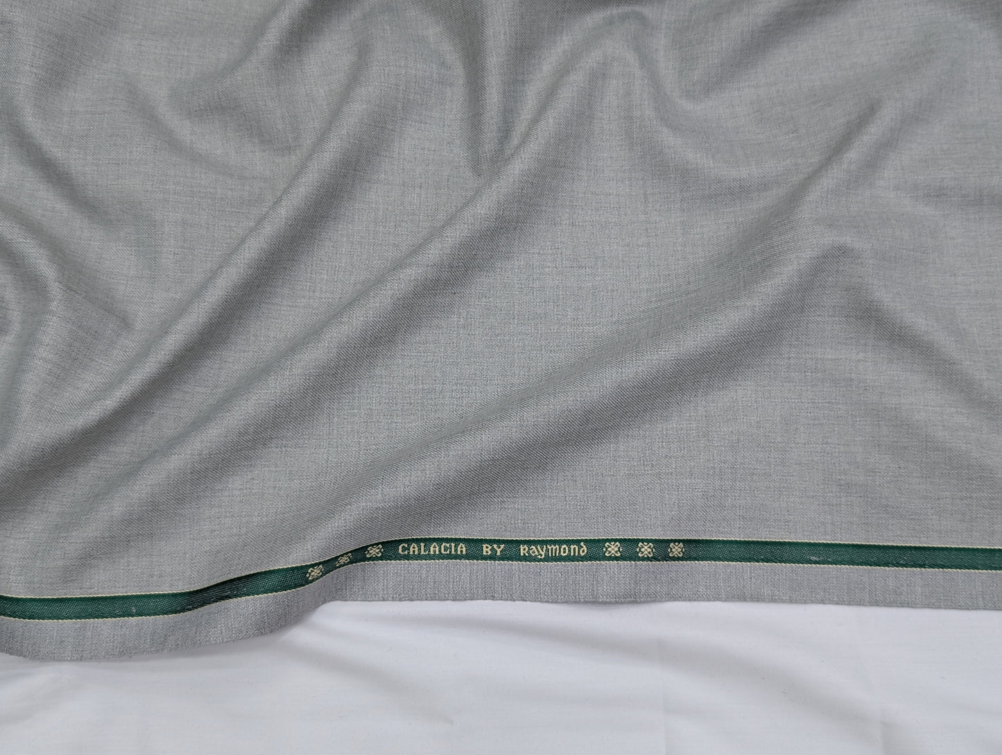 Raymond Polyester Viscose Unstitched Suiting Fabric (Light Grey)