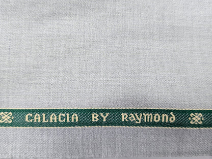 Raymond Polyester Viscose Unstitched Suiting Fabric (Light Grey)