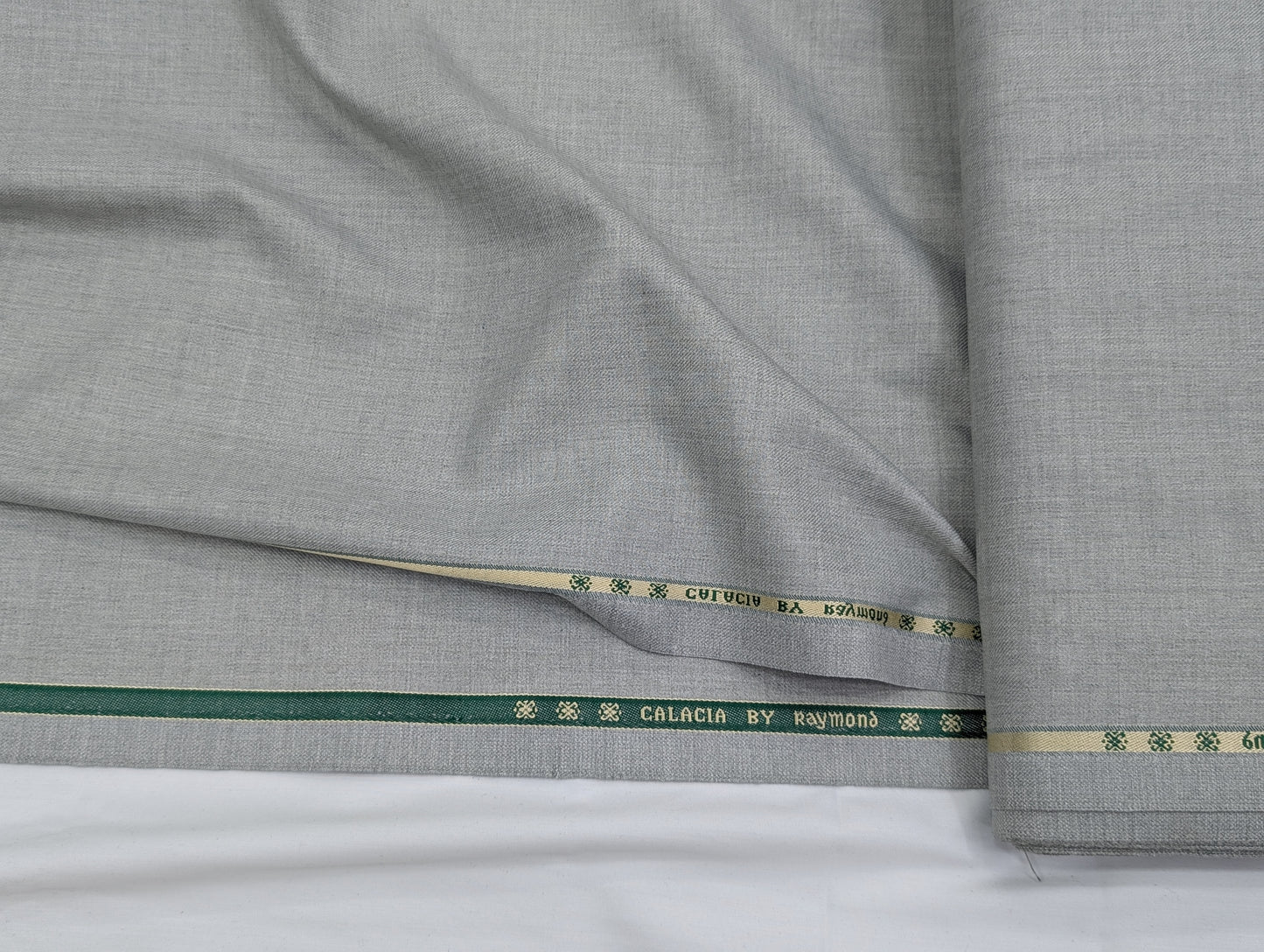 Raymond Polyester Viscose Unstitched Suiting Fabric (Light Grey)