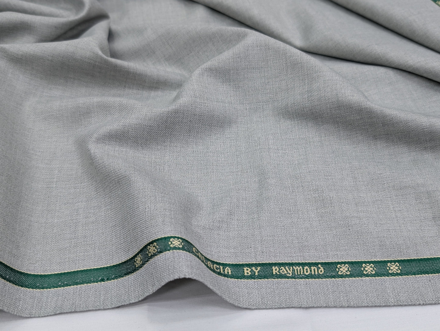 Raymond Polyester Viscose Unstitched Suiting Fabric (Light Grey)